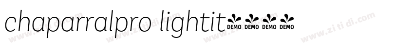 chaparralpro lightit字体转换